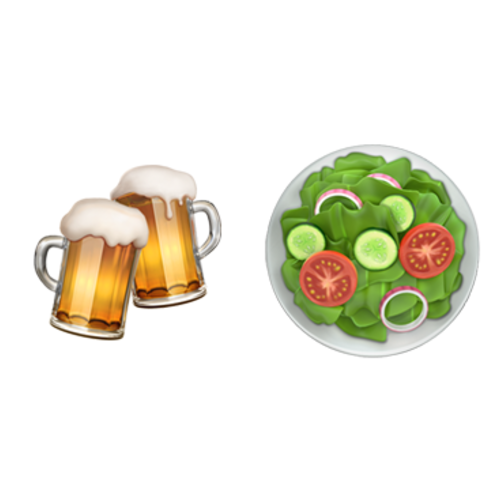 🍻🥗 Emoji Domain iOS rendering